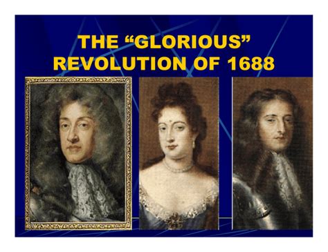  The Glorious Revolution: A Turning Point in British History, Ushering in Parliamentary Supremacy and Ending Absolute Monarchy